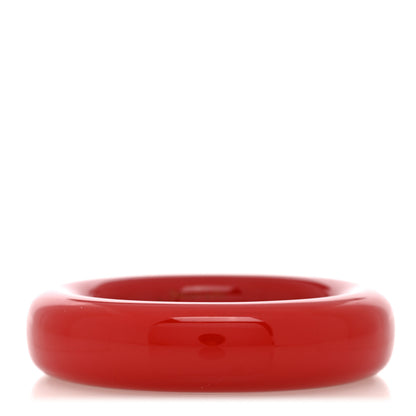 Tiffany Lacquer Hardwood Elsa Peretti Doughnut Bangle Bracelet Red 1 of 4