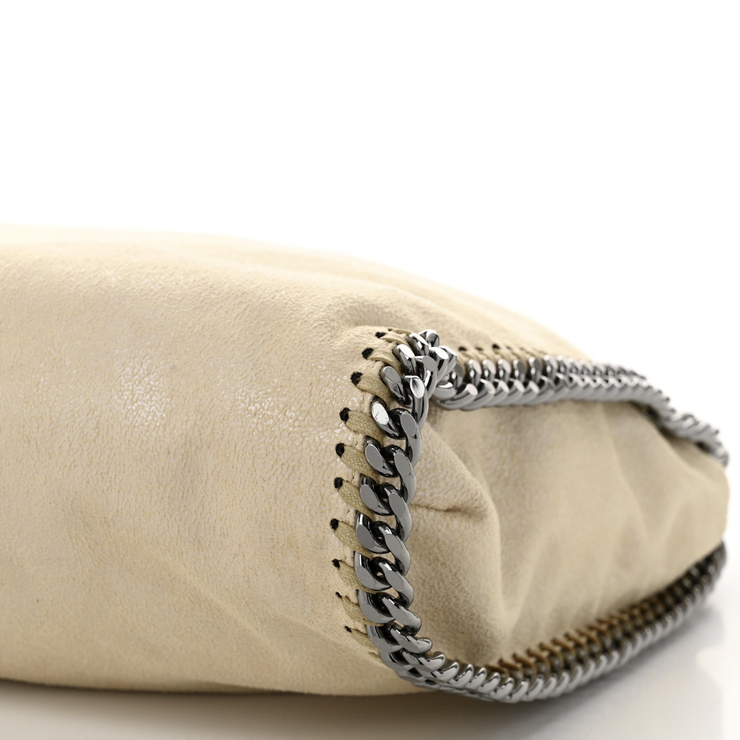 Pearlescent Shaggy Deer Small Falabella Tote Sand