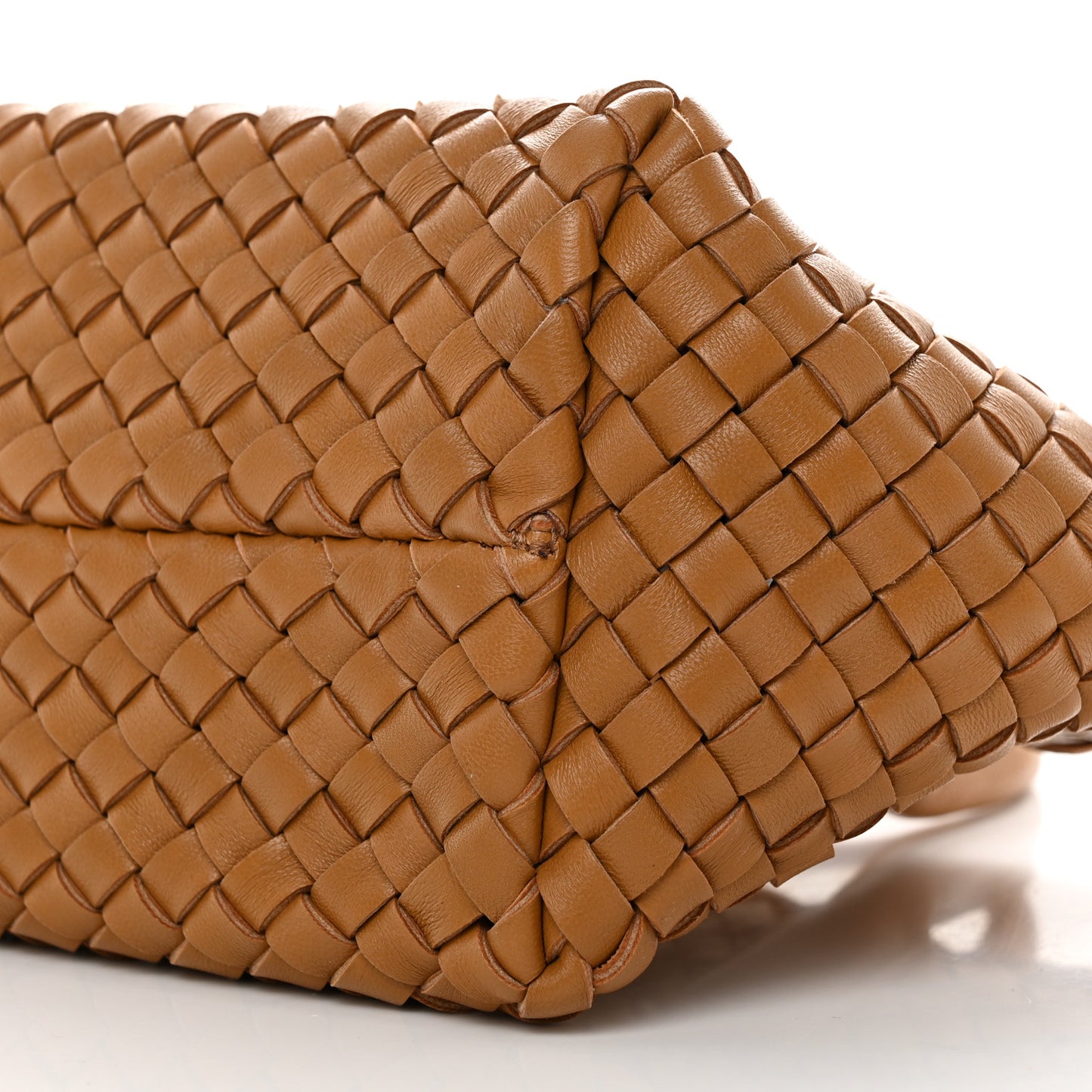 Nappa Intrecciato Mini Cabat Caramel