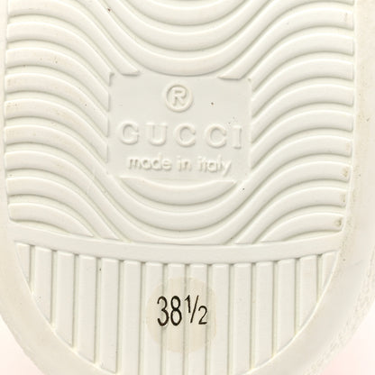 Gucci Calfskin Web Pearl Studded Womens Ace Sneakers 38.5 White 7 of 10