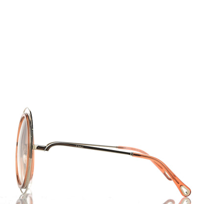 Chloe Oversized Round Carlina Sunglasses CE120S Orange 2 of 7