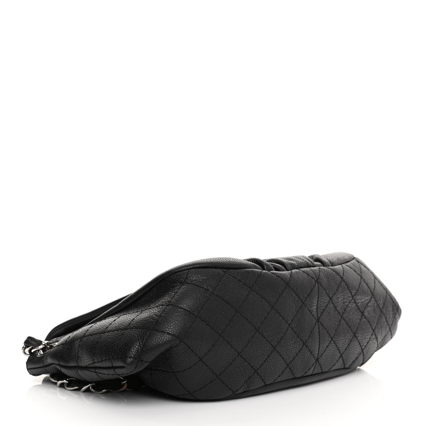 Caviar Half Moon Large Flap Black
