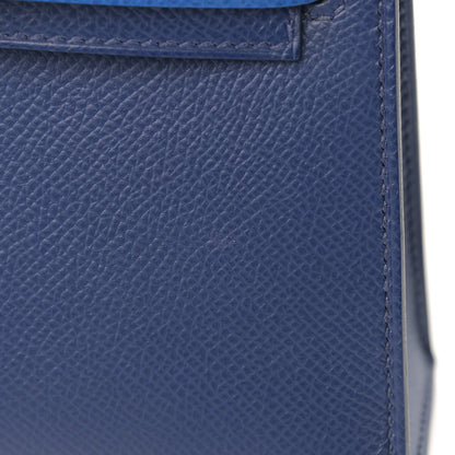 Hermes Epsom Mini Kelly Sellier 20 Bleu Saphir Bleu France Black 12 of 12