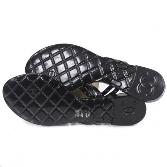 Jelly Camellia Thong Sandals 38