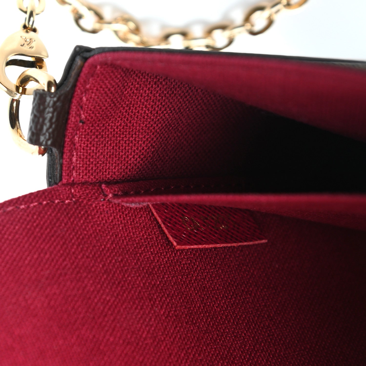 Louis Vuitton Monogram Pochette Felicie Chain Wallet Fuchsia 10 of 10