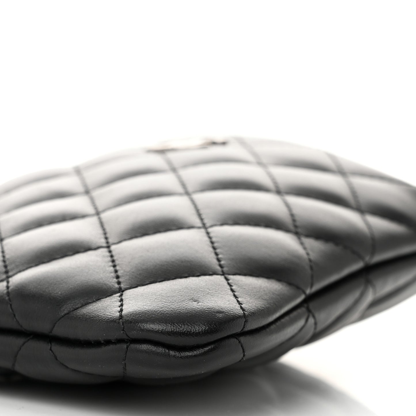Lambskin Quilted Crossbody Bag Black