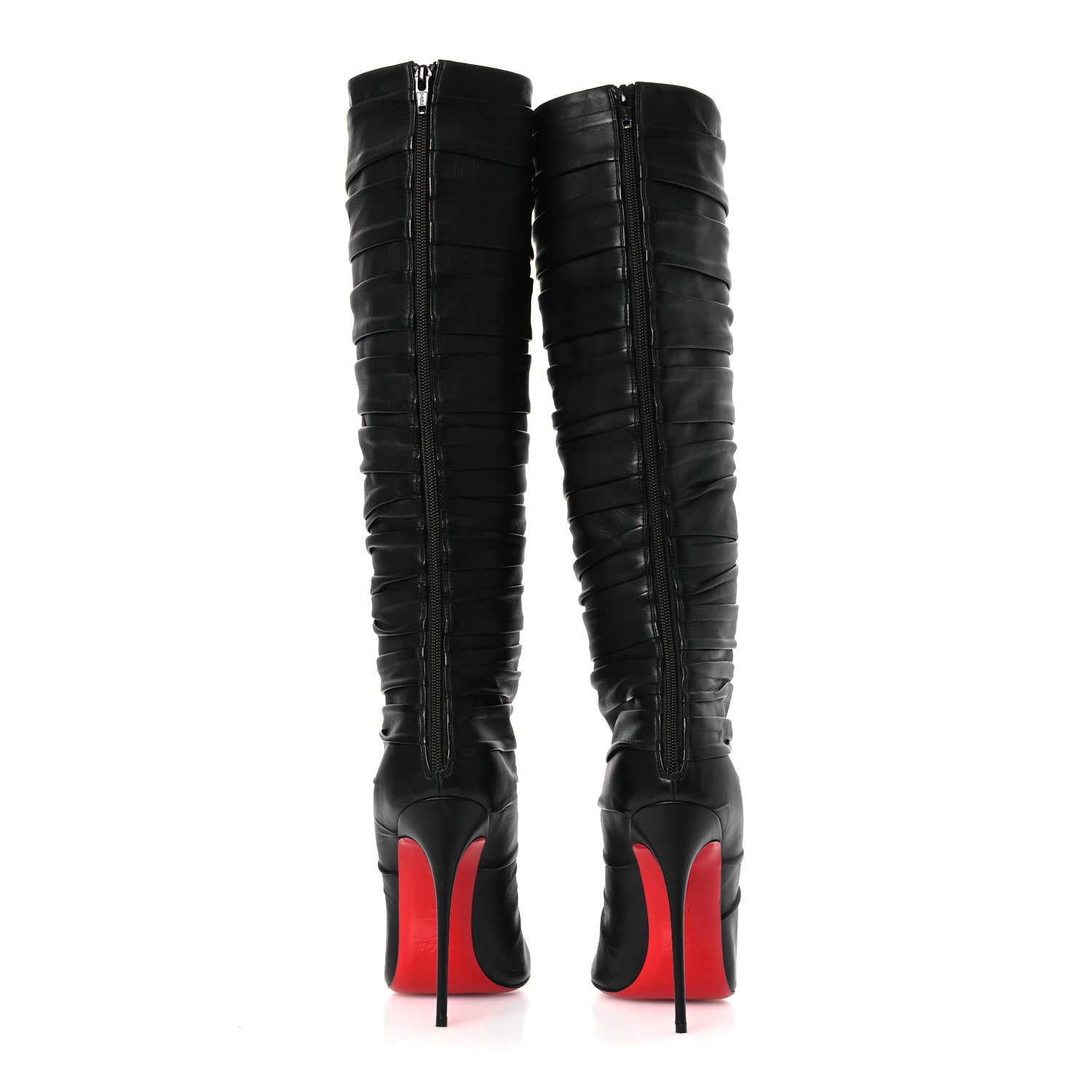 Christian Louboutin Calfskin Lina 100 Boots 40.5 Black 6 of 11