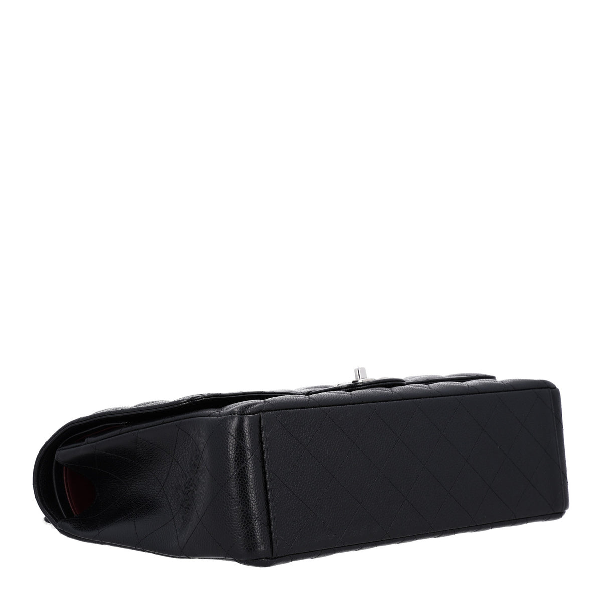 Caviar Quilted Maxi Double Flap Black