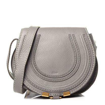 Chloe Calfskin Mini Marcie Round Crossbody Bag Cashmere Grey 1 of 11