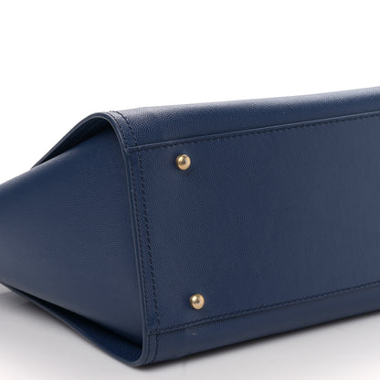 Chanel Caviar Small Studded Deauville Tote Navy 8 of 9