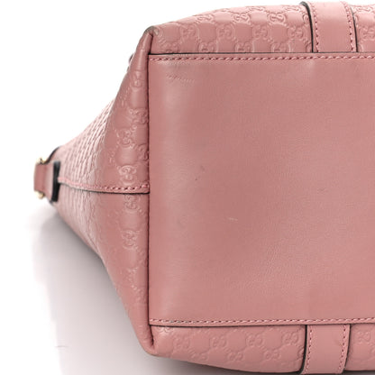 Gucci Soft Microguccissima Medium Zippered Satchel Soft Pink 8 of 10