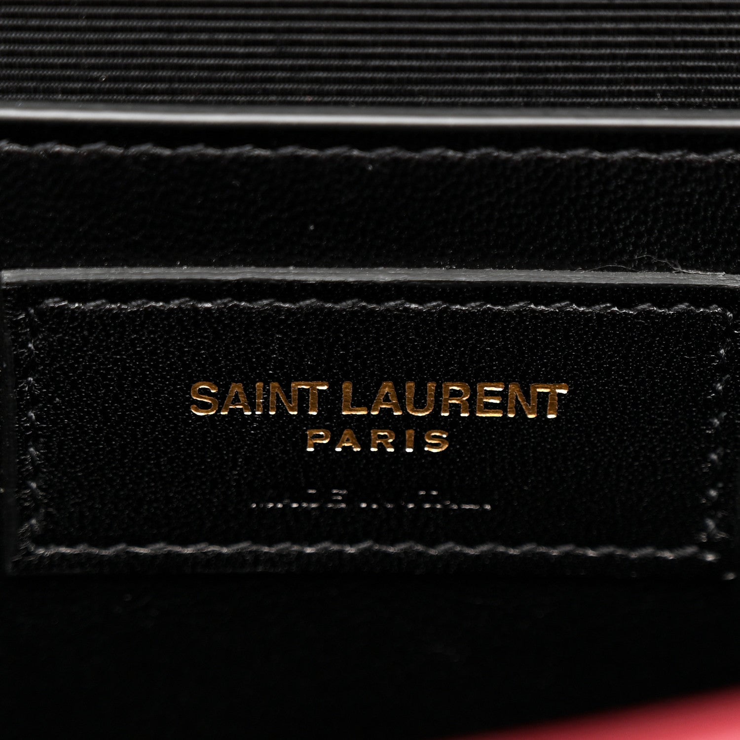 Saint Laurent Grain De Poudre Medium Monogram Kate Satchel Red 6 of 10