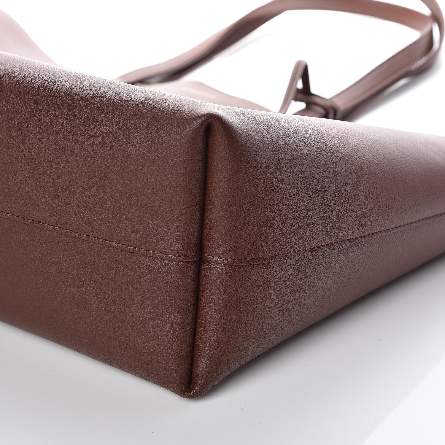 Saint Laurent Calfskin Large Shopping Tote Old Brandy 7 of 10