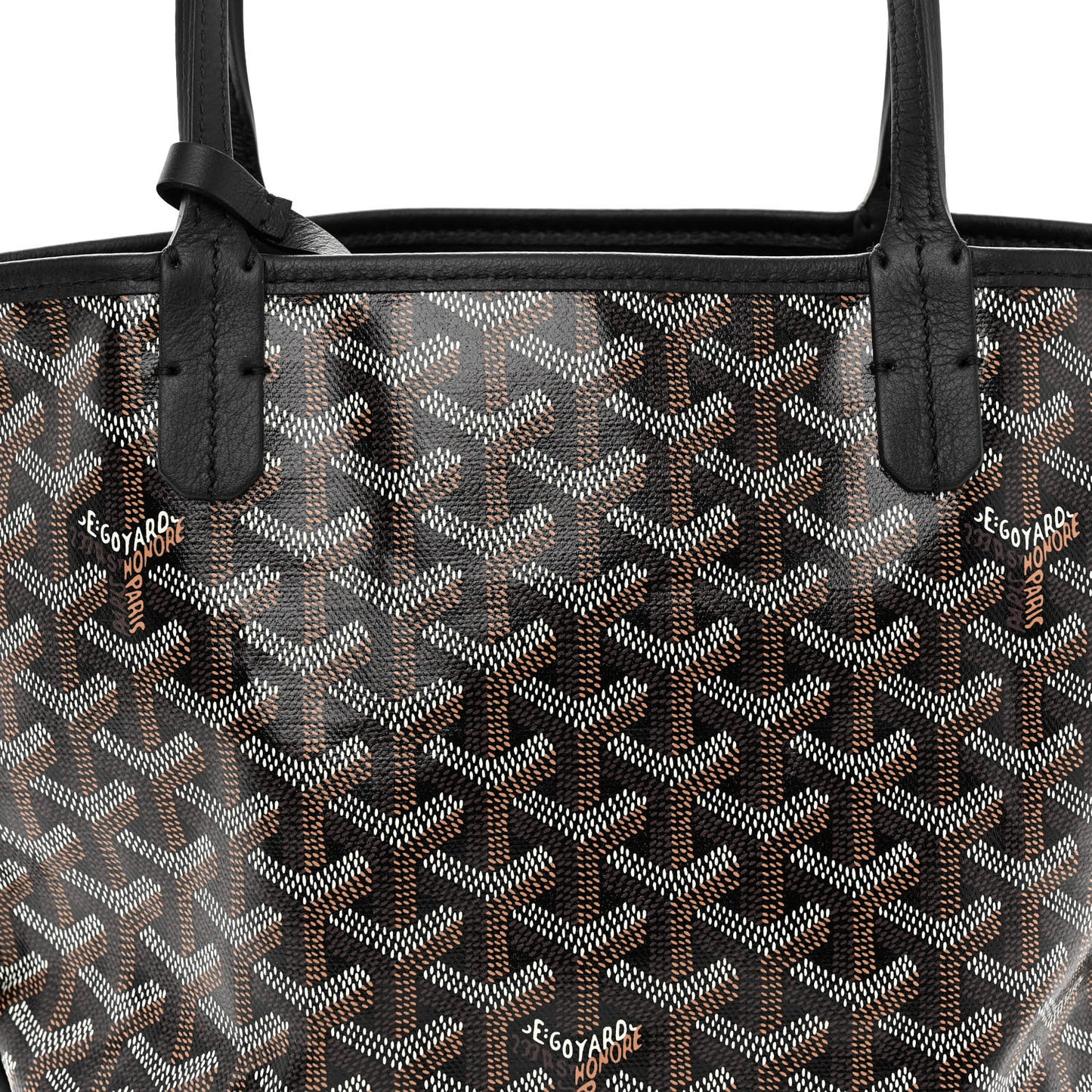 Goyardine Reversible Mini Anjou Black