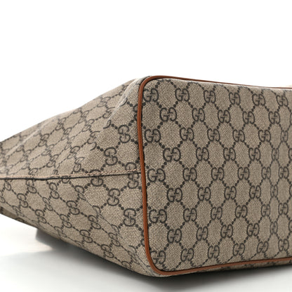 Gucci Soft GG Supreme Monogram Medium Crossbody Tote Beige Cuir 9 of 11