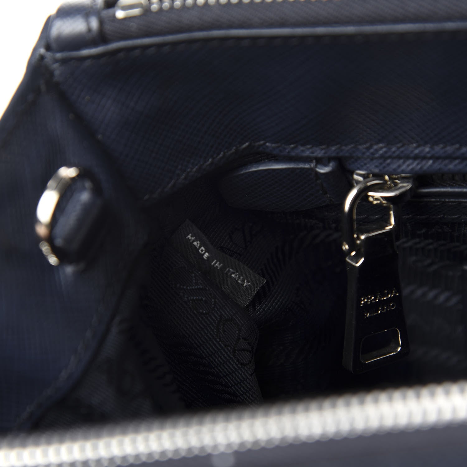 Prada Saffiano Medium Galleria Double Zip Tote Baltico 9 of 13