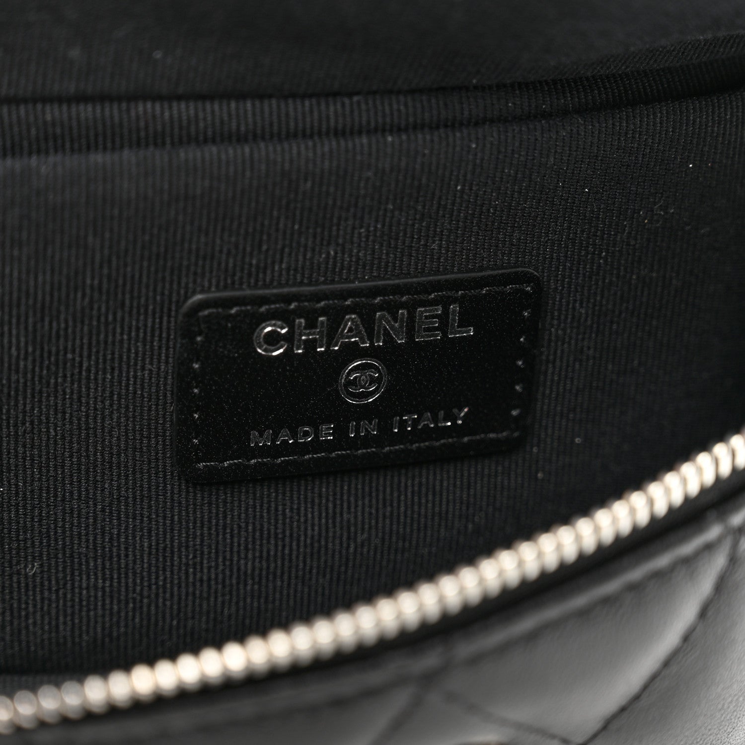 Chanel Lambskin Quilted Arm Coin Purse Black 6 of 7