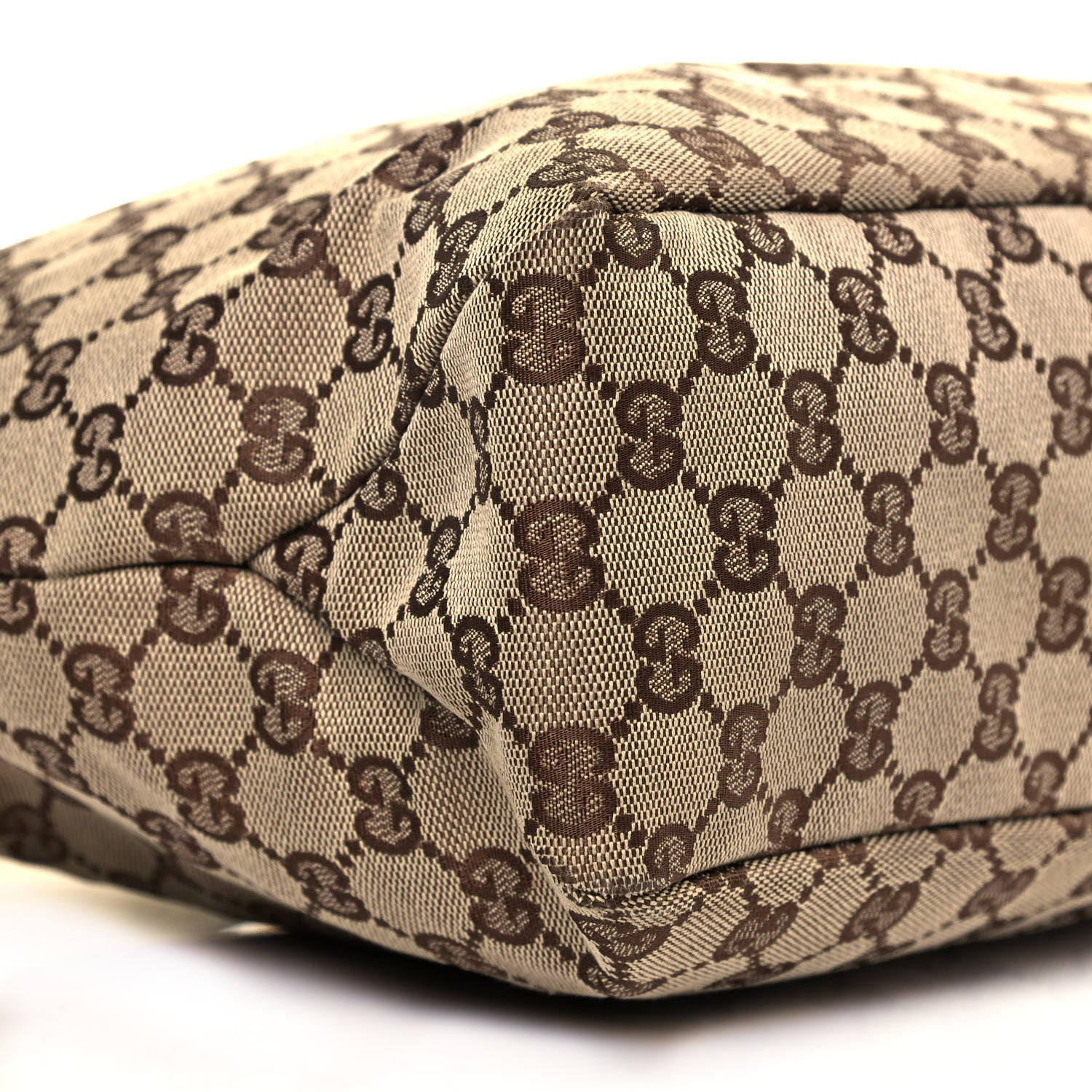 Gucci Monogram Medium Horsebit Chain Hobo Metallic 7 of 11