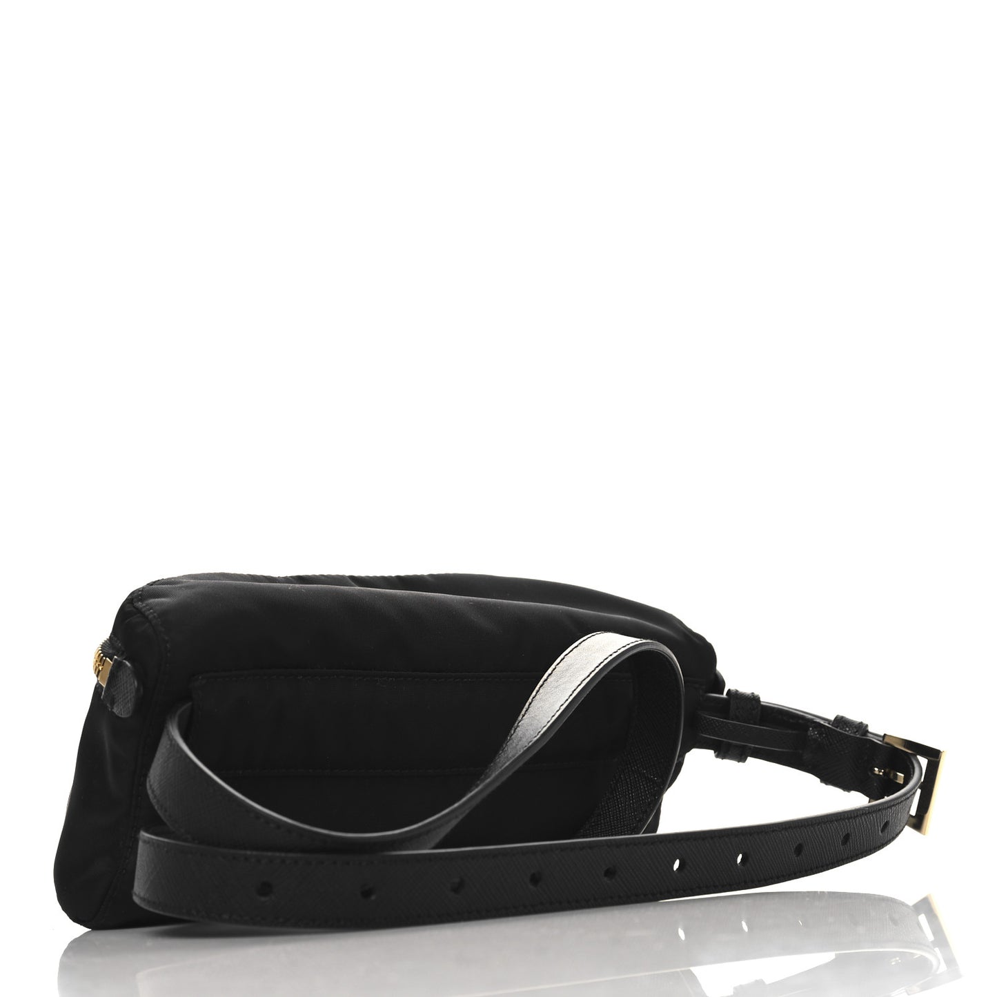 Tessuto Nylon Saffiano Belt Bag Black