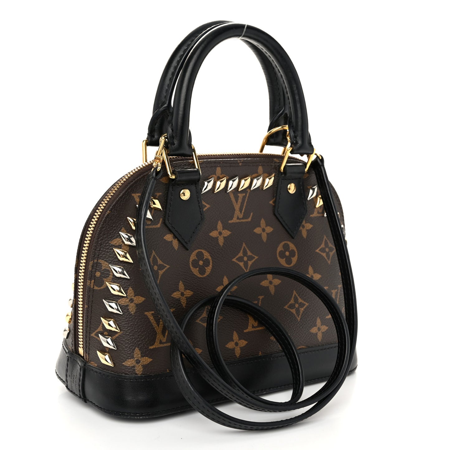 Monogram Macassar Studded Alma BB