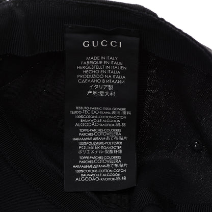 Gucci X MLB Cotton NY Yankees Baseball Hat 57-61 Black 9 of 10