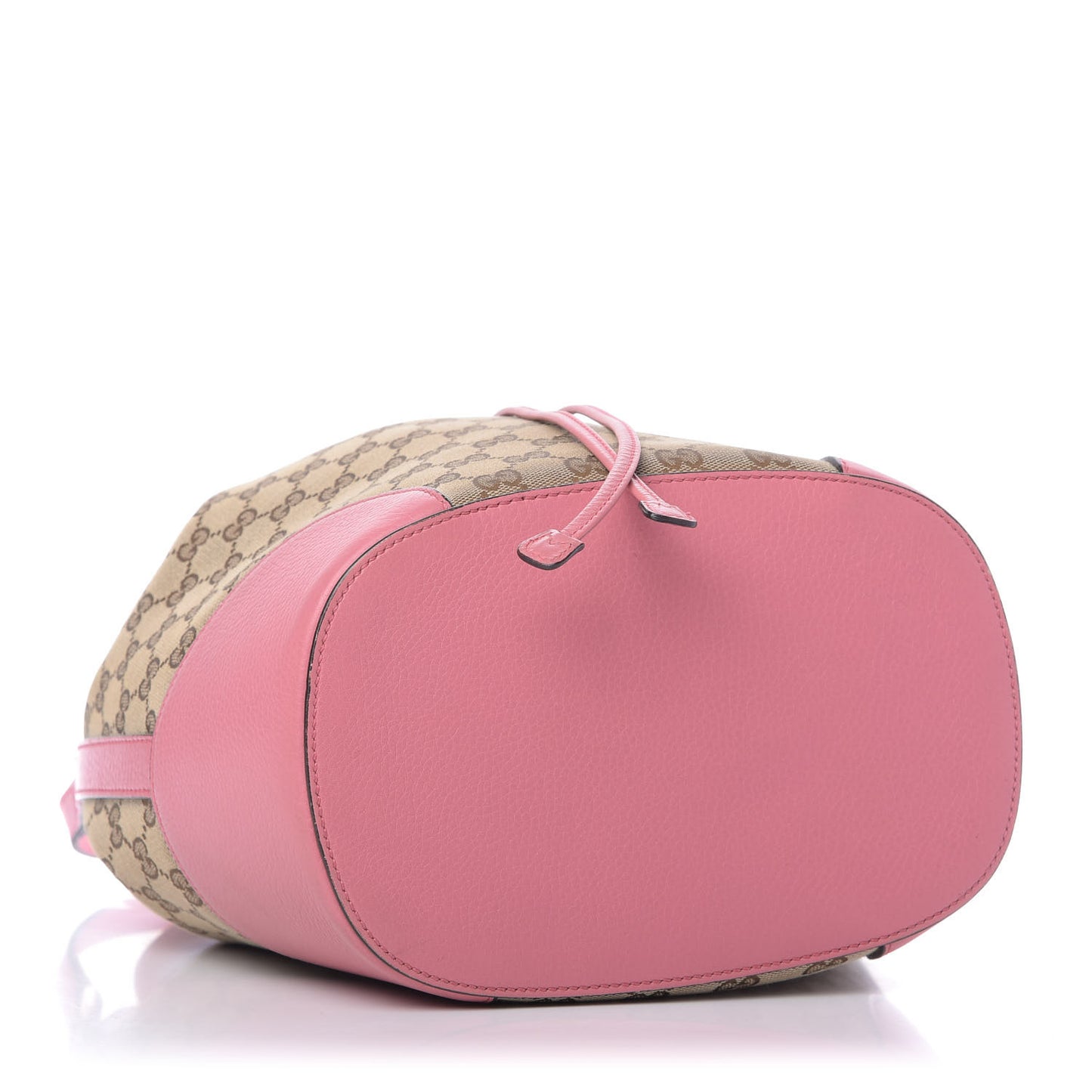 GG Monogram Calfskin Bucket Bag Pink