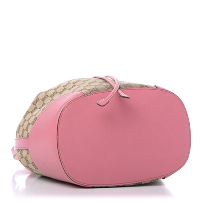 Gucci GG Monogram Calfskin Bucket Bag Pink 4 of 12