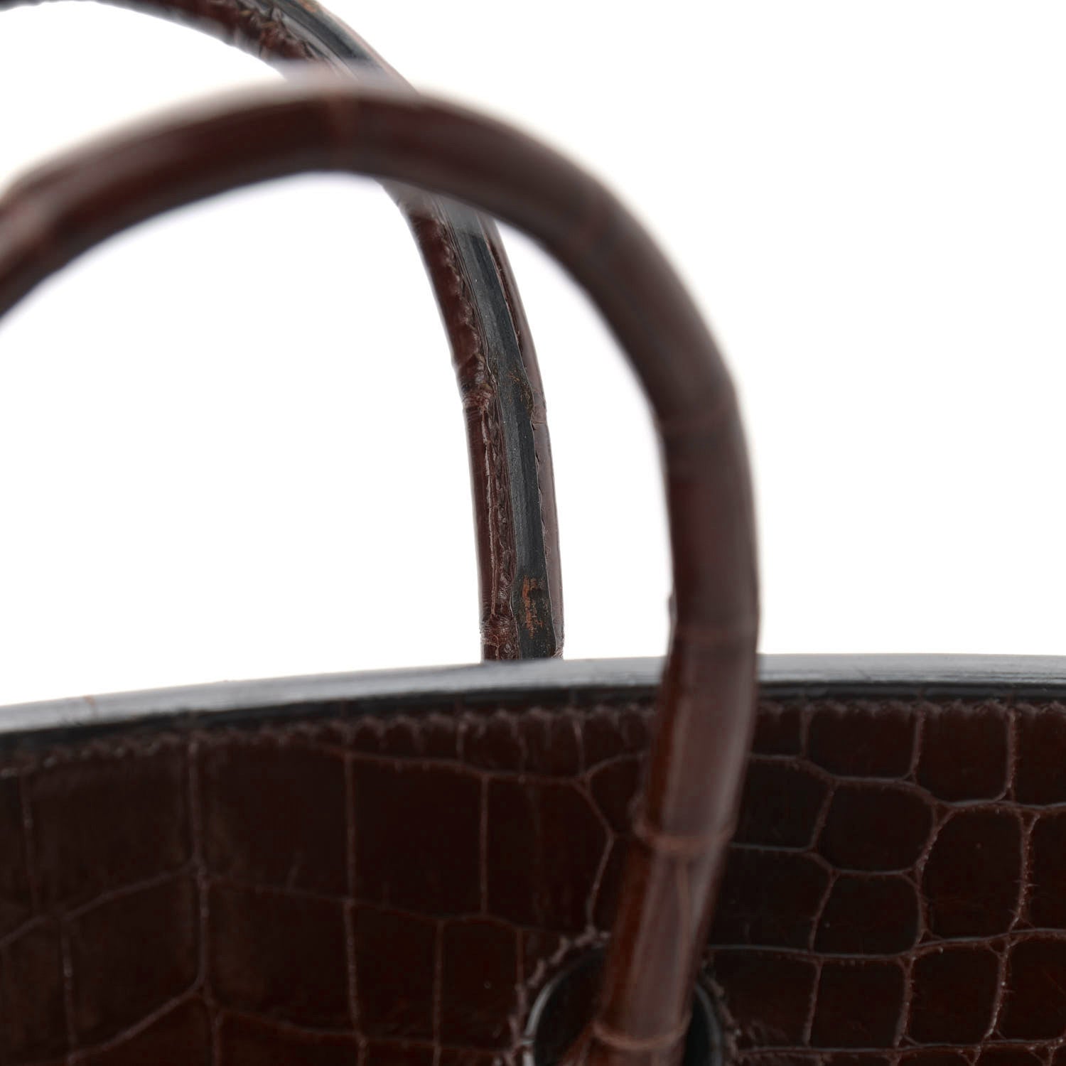 Hermes Shiny Niloticus Crocodile Birkin 25 Miel 40 of 41