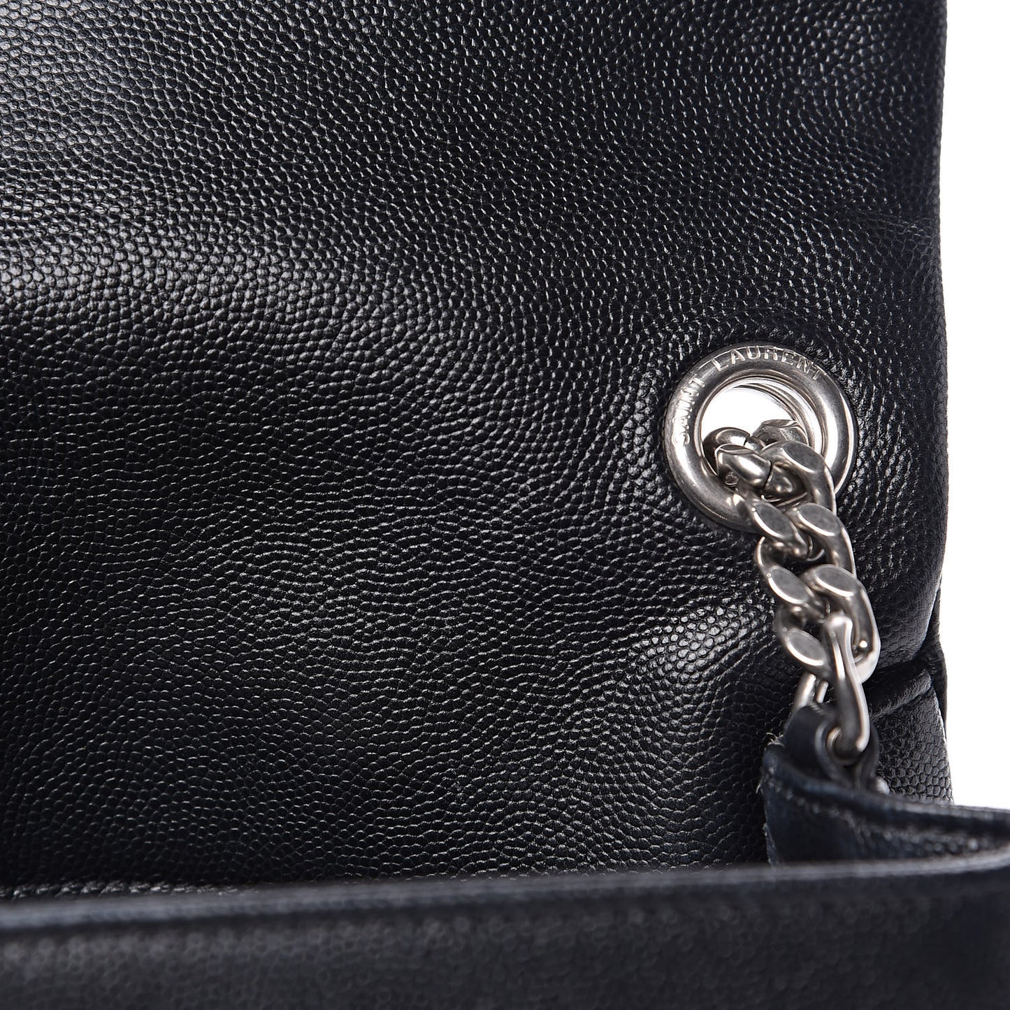 Grain De Poudre Small West Hollywood Monogram Fold-Over Bag Black