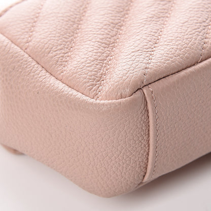 Saint Laurent Sheepskin Matelasse Monogram Classic Baby Chain Pale Pink Bag 13 of 13