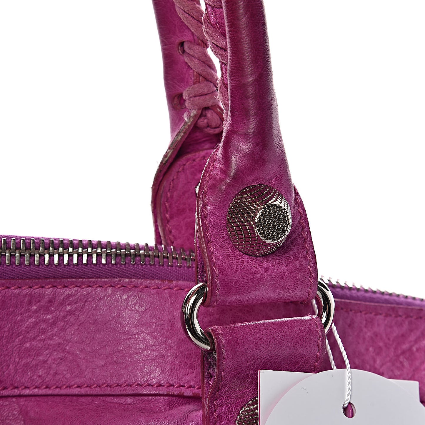 Agneau Giant 21 Silver Hardware Weekender Magenta