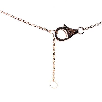 Cartier 18K Pink Yellow White Gold Pink Spinel Trinity Pendant Necklace 6 of 6
