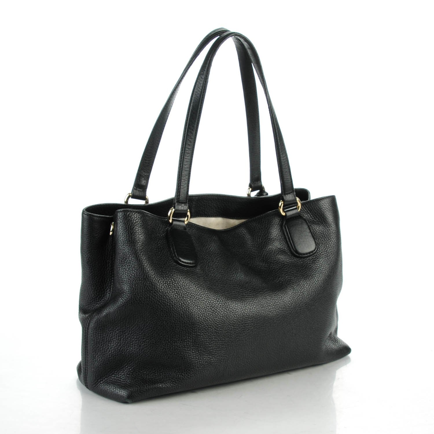 Gucci Cellarius Calfskin Medium Soho Working Tote Black 3 of 9