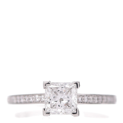 Tiffany Platinum Diamond .94ct Princess Grace Engagement Ring 54.5 7 1 of 8