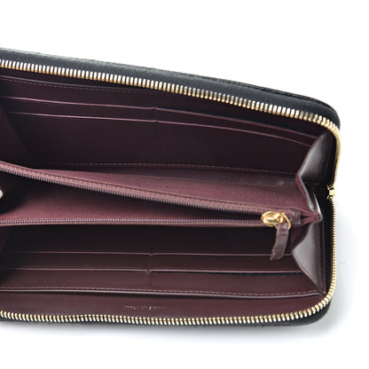Chanel Caviar Quilted Large Gusset Zip Around Wallet Black 5 of 13