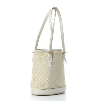Louis Vuitton Mini Lin Monogram Bucket Bag Dune 3 of 9