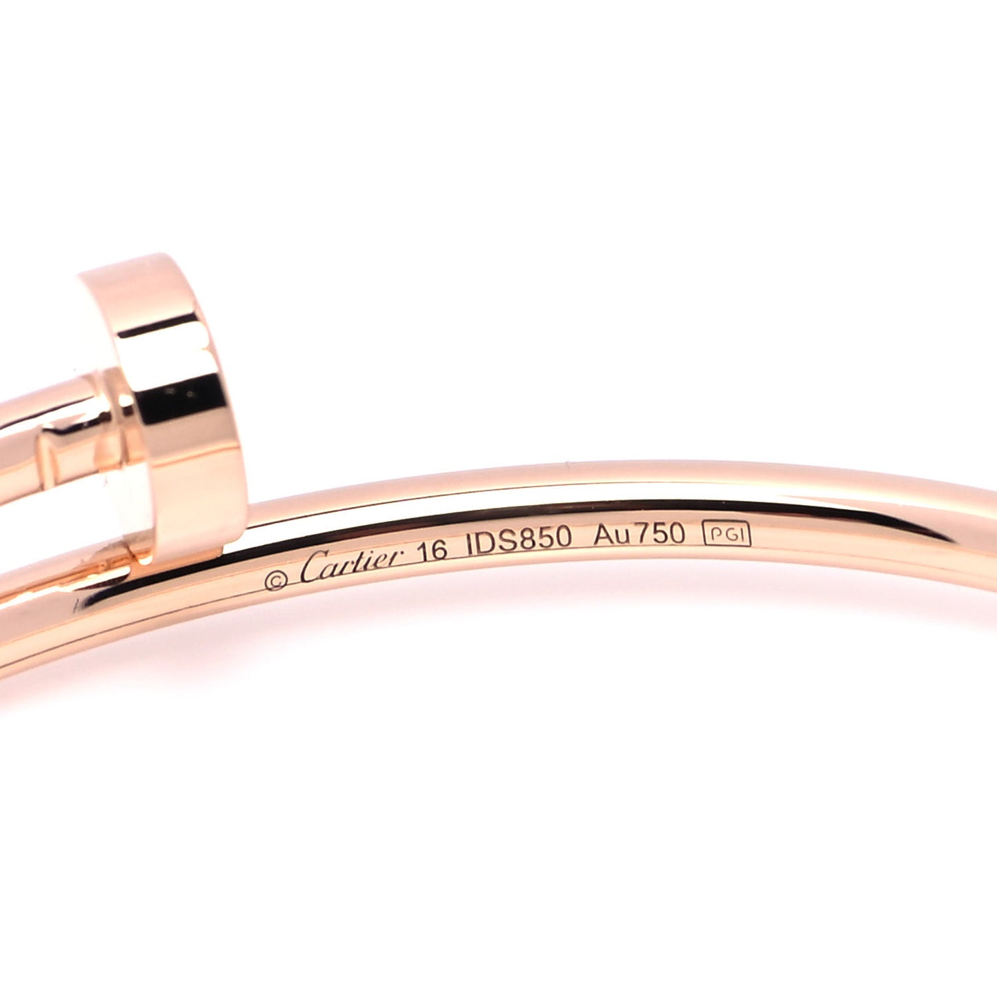 18K Pink Gold Small Juste Un Clou Bracelet 16