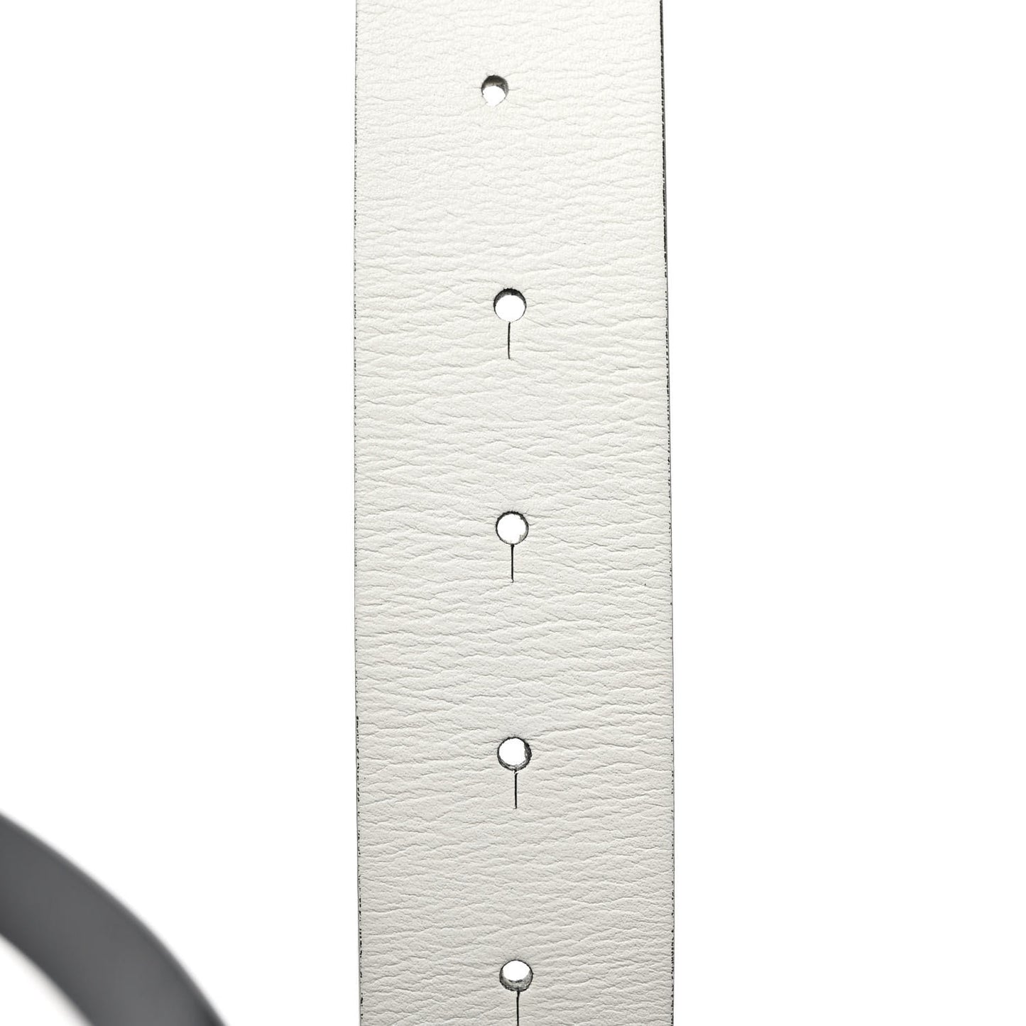 Patent Calfskin CC Reversible Belt 75 Black White
