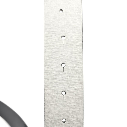 Chanel Patent Calfskin CC Reversible Belt 75 Black White 4 of 4