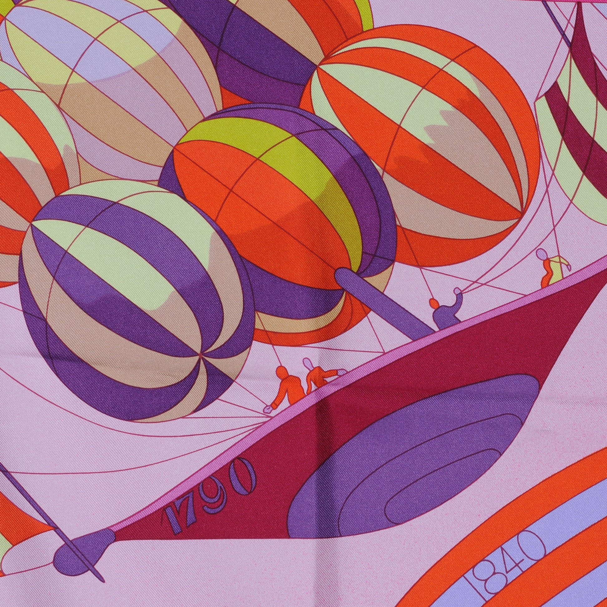 Hermes Silk Les Folies Du Ciel II Scarf 90 1 of 6