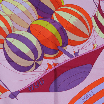 Hermes Silk Les Folies Du Ciel II Scarf 90 1 of 6