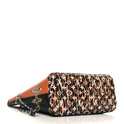 Louis Vuitton Monogram Giant Jungle Neverfull MM Black 5 of 12