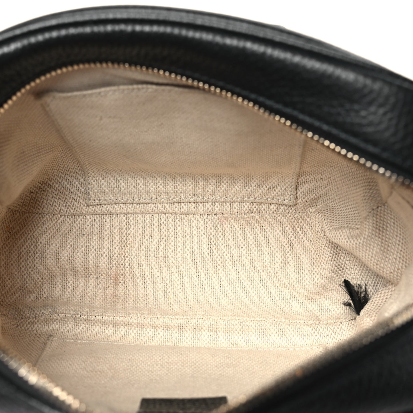 Pebbled Calfskin Small Soho Disco Bag Black