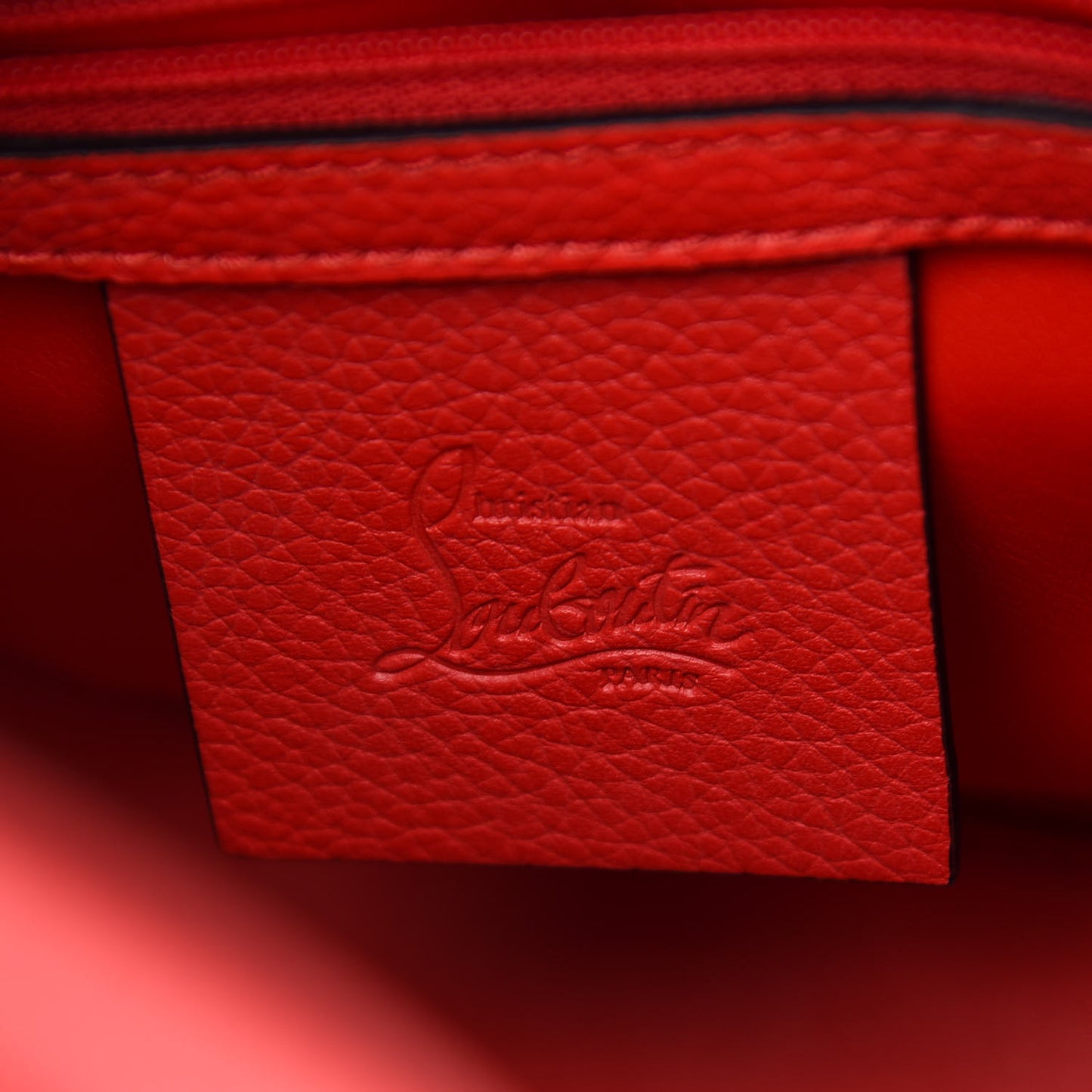 Calfskin Spikes Loubinthesky Mini Paloma Red