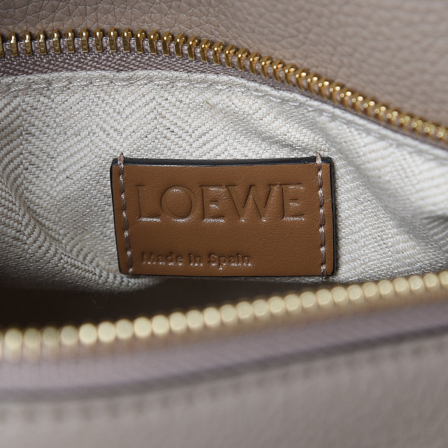 Grained Calfskin Small Puzzle Bag Sand Mink