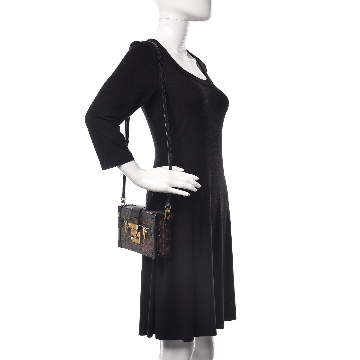 Louis Vuitton Monogram Petite Malle Black 2 of 10