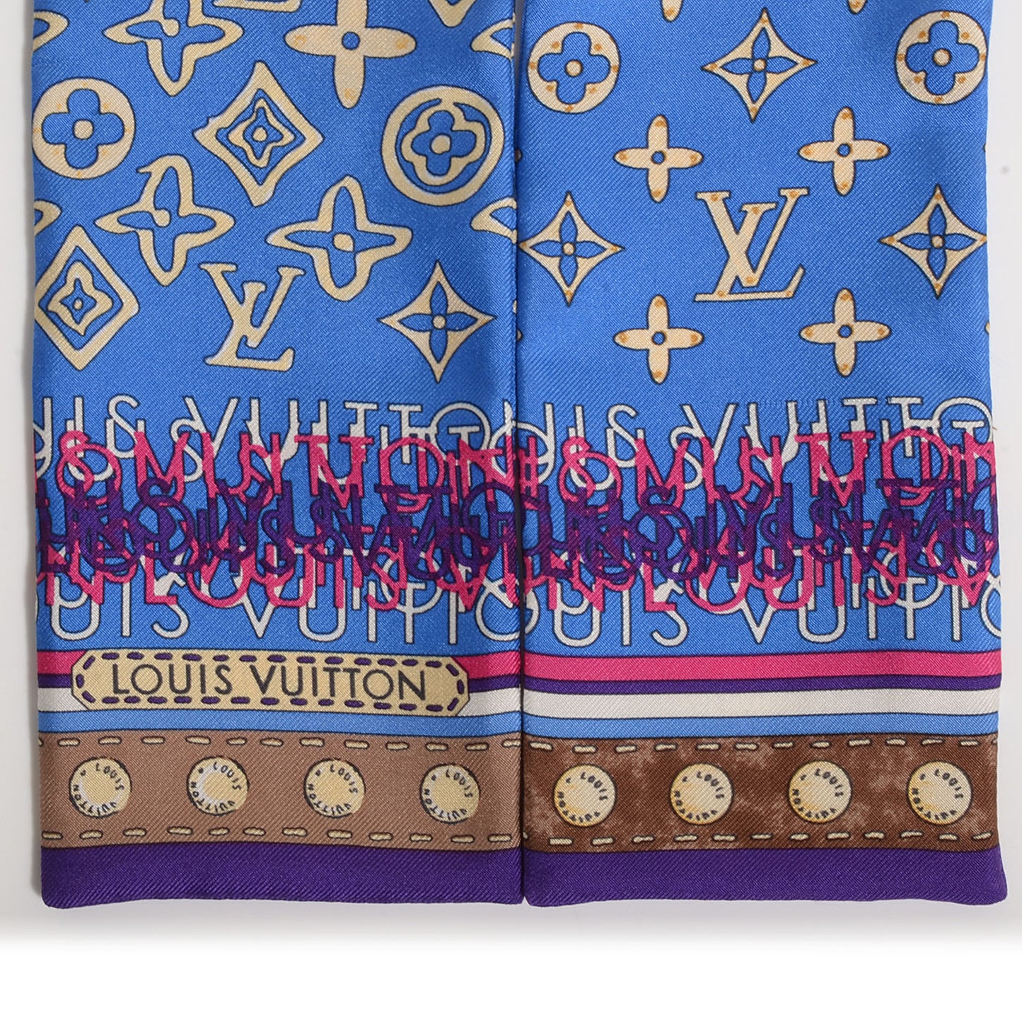 Silk Monogram Map Bandeau