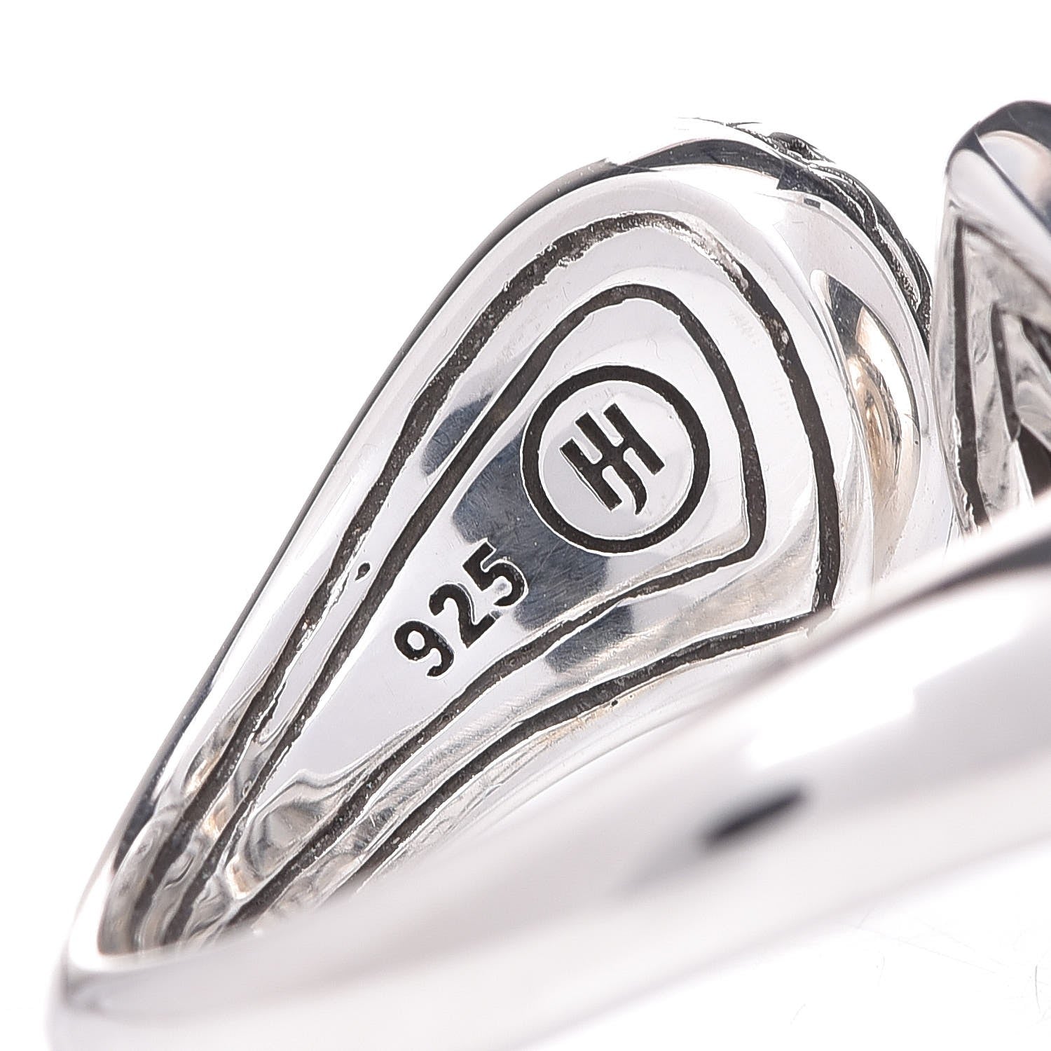 John Hardy Sterling Silver Rainbow Moonstone Droplet Bypass Ring 57 8 4 of 4