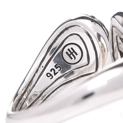 John Hardy Sterling Silver Rainbow Moonstone Droplet Bypass Ring 57 8 4 of 4