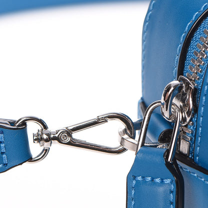 MCM Calfskin Repro Crossbody Bag Blue 12 of 16